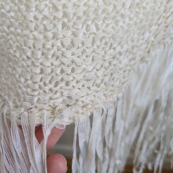 Absolutely Boho Fringe Cream Tunic Vest - Picture 3 of 8